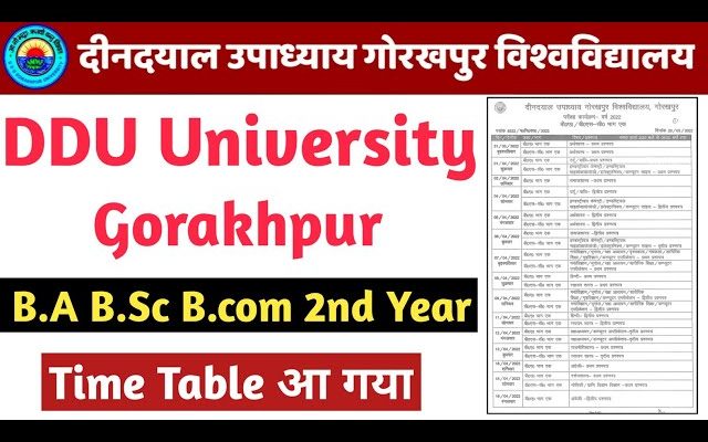 ddu-gorakhpur-time-table-2025-how-to-download-time-table